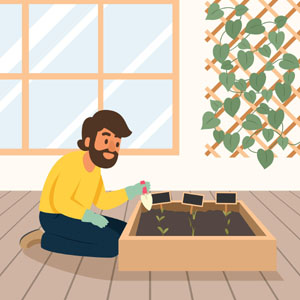 gardening in home